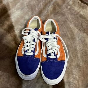 Vans old skool orange/blue